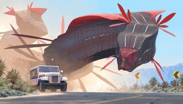 13071799_1143195219077243_405985831687931164_o In recent years delivering mail has become quite the chore it may have something to do with these Proto-potentiate Nematons. Image by Simon Stalenhag